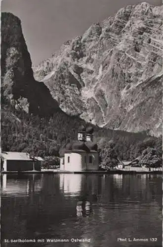 Schönau - St. Bartholomä - mit Watzmann-Ostwand - ca. 1960