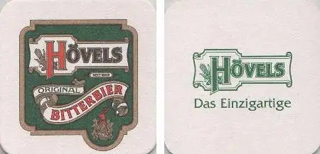 Bierdeckel quadratisch - Hövels Original - Bitterbier