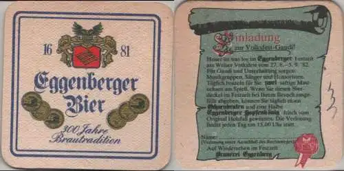 Bierdeckel quadratisch - Eggenberger