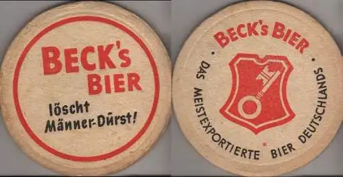 Bierdeckel rund - Becks