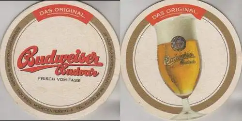 Bierdeckel rund - Budweiser (Tschechien)