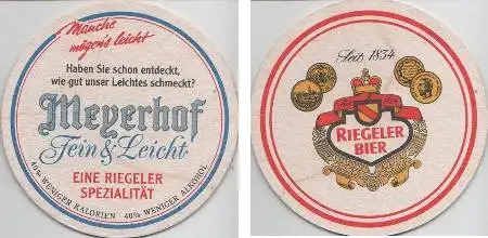 Bierdeckel rund - Riegeler - Meyerhof