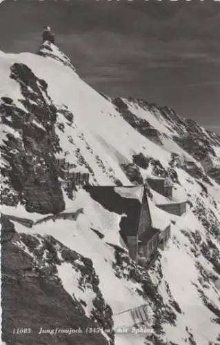 Schweiz - Schweiz - Jungfraujoch mit Sphinx - ca. 1955