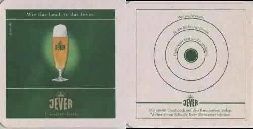 Bierdeckel quadratisch - Jever