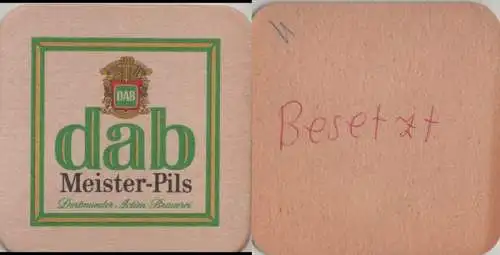 Bierdeckel quadratisch - dab