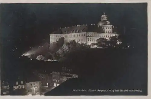 Weißenfels - Augustusburg, Nachtbeleuchtung - 1930