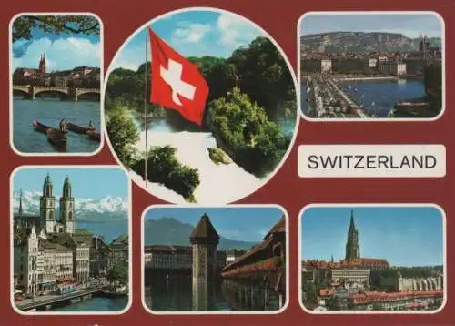 Schweiz - Schweiz - Schweiz - 6 Teilbilder - 1990