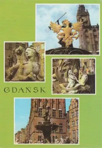 Polen - Polen - Danzig Gdansk - Fontanna Neptuna - ca. 1975