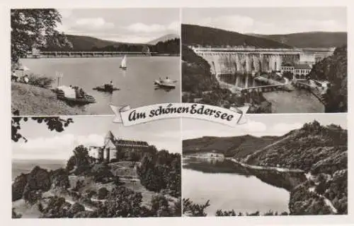 Edersee - schöne Karte ca. 60er