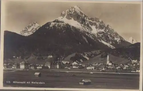 Mittenwald - mit Wetterstein - ca. 1940