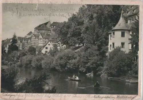 Tübingen - Neckarpartie mit Hölderlinturm