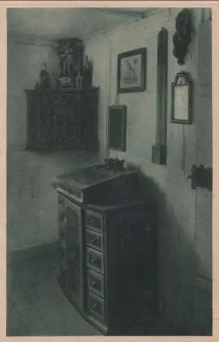 Immenstadt - Oberallgäuer Heimatmuseum, Herrgottswinkel im Schlafzimmer - ca. 1950