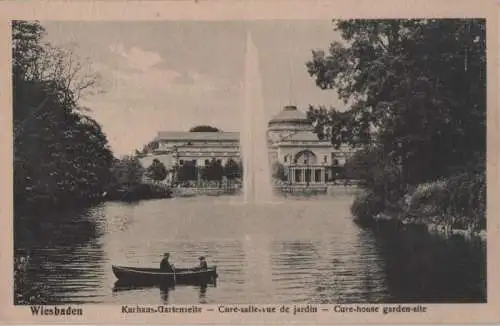 Wiesbaden - Kurhaus, Gartenseite - ca. 1950