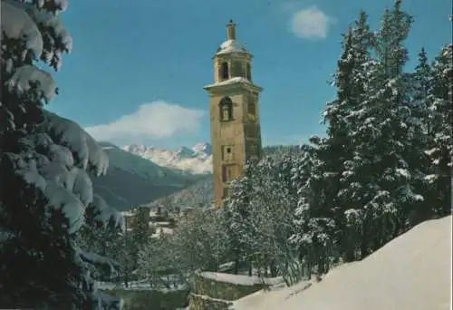 Schweiz - Schweiz - St. Moritz - der schiefe Turm - ca. 1985