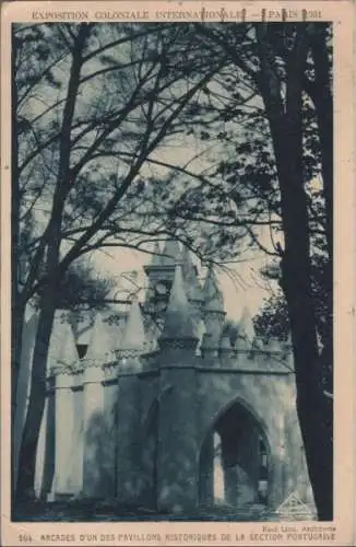 Frankreich - Frankreich - Paris - Exposition, Arcades dun des Pavillons - 1950