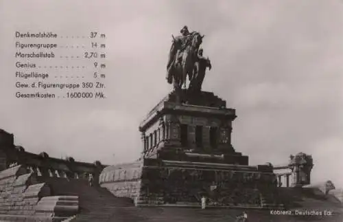 Koblenz - Deutsches Eck - ca. 1955