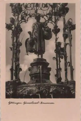 Göttingen - Gänseliesel-Brunnen - ca. 1955