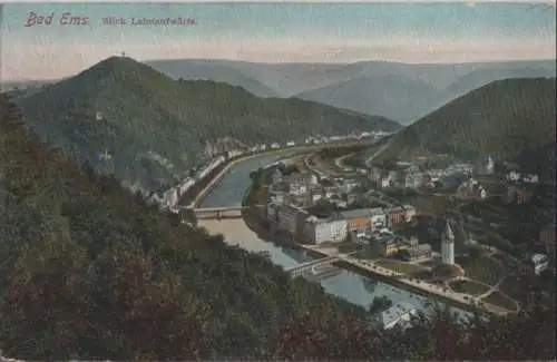 Bad Ems - Blick lahnabwärts - ca. 1925