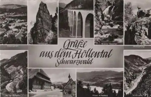 Höllental (Schwarzwald) - u.a. Bei der Steilkehre - ca. 1960