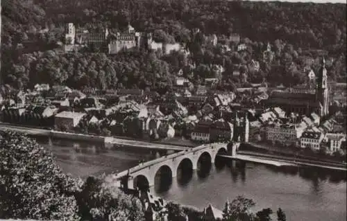 Heidelberg - Blick vom Philosophenweg - ca. 1960