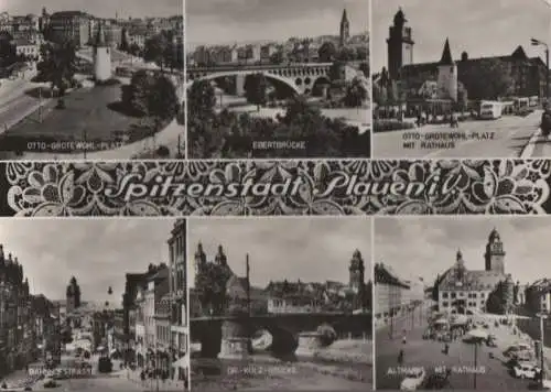 Plauen - u.a. Ebertbrücke - 1968