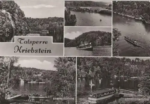 Talsperre Kriebstein - 6 Teilbilder - 1983