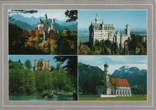 Schwangau Neuschwanstein - und St. Coloman-Kirche - 1995