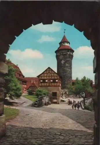 Nürnberg - Burg mit Sinwellturm - 1970