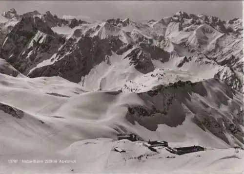 Nebelhorn - Ausblick, Berghotel Höfatsblick - ca. 1965