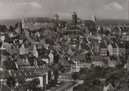 Nürnberg - Blick zur Burg - 1958