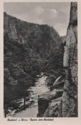 Partie im Bodetal bei Thale - ca. 1955