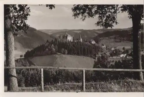 Ludwigsstadt-Lauenstein, Burg Lauenstein - aus der Ferne