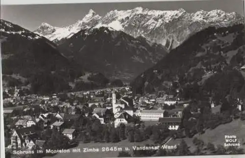 Österreich - Österreich - Schruns - im Montafon mit Zimbs - ca. 1960