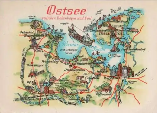 Ostsee - Übersichtskarte - 1984