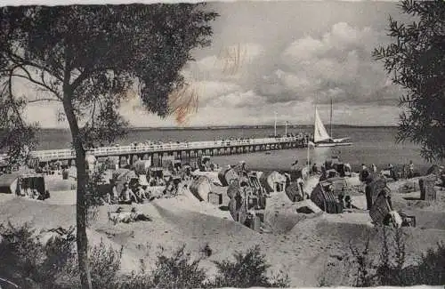 Timmendorfer Strand - Partie an der Landungsbrücke - ca. 1960