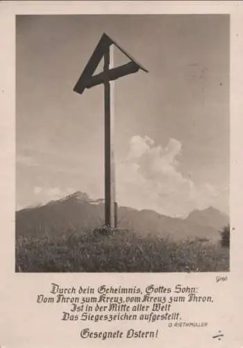 Gesegnete Ostern Kreuz