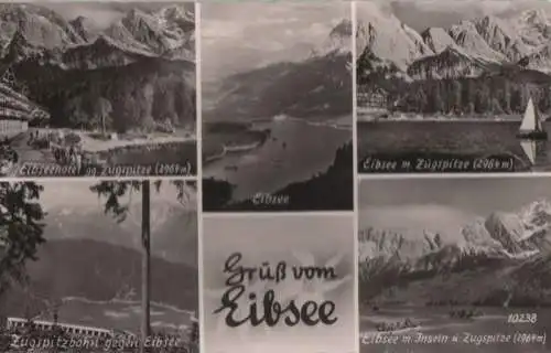 Eibsee - u.a. mit Zugspitze - 1964