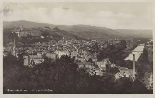 Rudolstadt - Blick von Justinshöhe