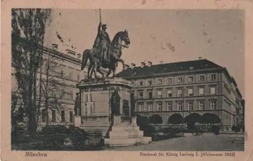 München - Denkmal für König Ludwig I. - 1925