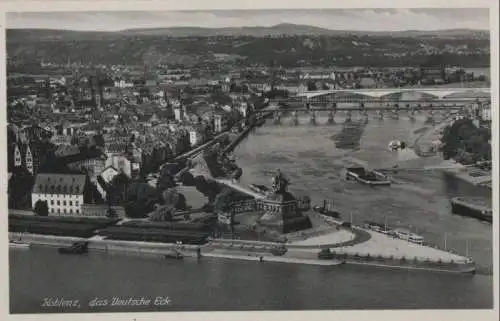 Koblenz - das Deutsche Eck - ca. 1950