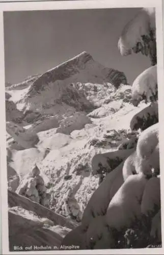 Alpspitze - Blick auf Hochalm - ca. 1960