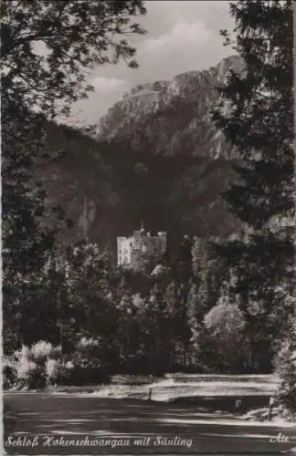 Schwangau, Hohenschwangau - mit Säuling - ca. 1960