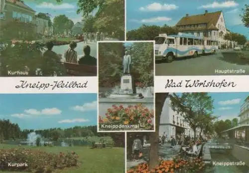 Bad Wörishofen - Kurhaus, Kurpark, Hauptstraße, Kneippstraße, Kneippdenkmal - 1984