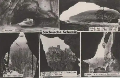 Sächsische Schweiz - u.a. Talwächterhöhle - 1973