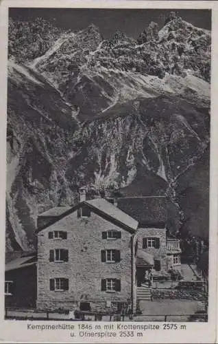 Allgäu - Kemptnerhütte mit Krottenspitze - ca. 1950