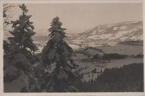 Rottach-Egern, Oberach - Blick von Wallbergrodelbahn - ca. 1930