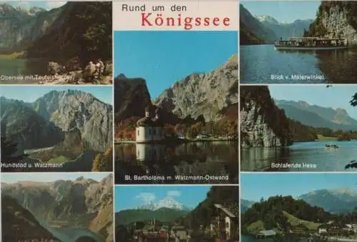 Königssee - u.a. Obersee mit Teufelshörner - 1980