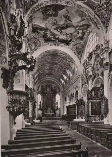 Steingaden - Langhaus und Chor der Pfarrkirche - ca. 1965