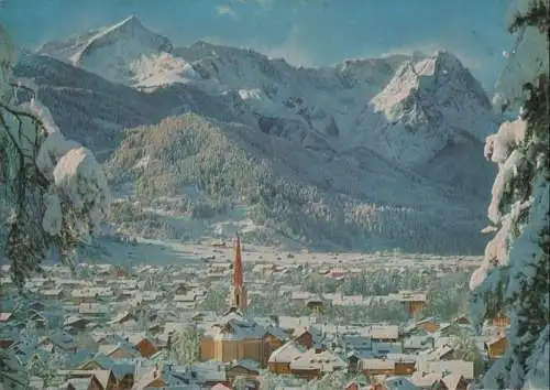 Garmisch-Partenkirchen - gegen Zugspitzgruppe - 1974