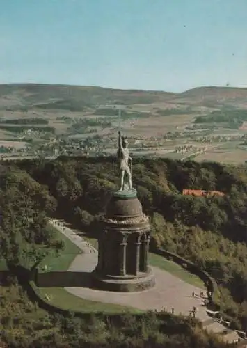 Detmold - Hermannsdenkmal Luftbild - ca. 1965